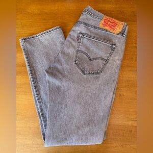 Levi’s 501 Jeans Men’s 36x32 Gray Straight Leg Button Fly Classic Denim